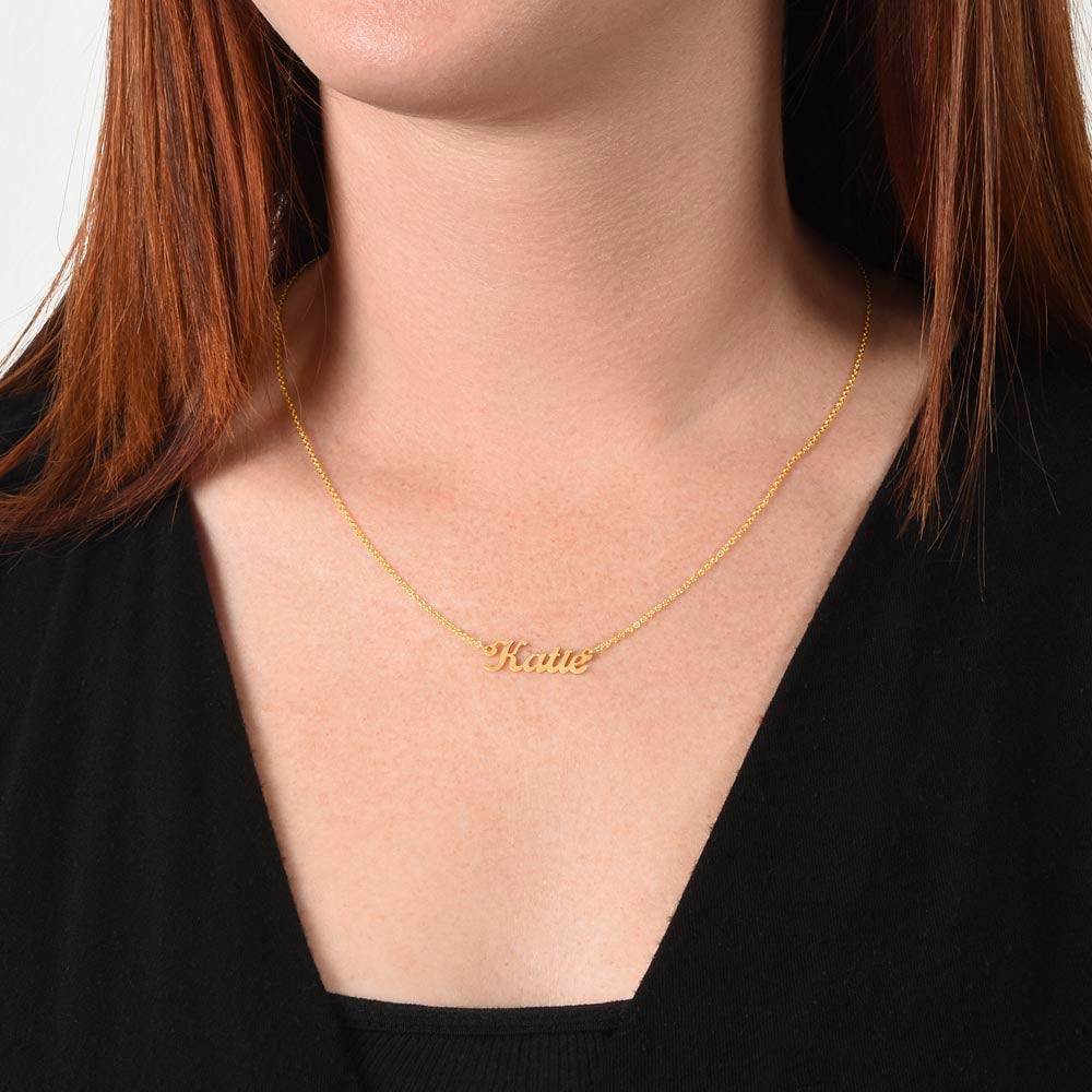 Custom Name Plate Necklace