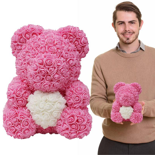 Cute Rose Flower Bear